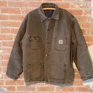 Carhartt Men's Olive Green Shirt Jacket